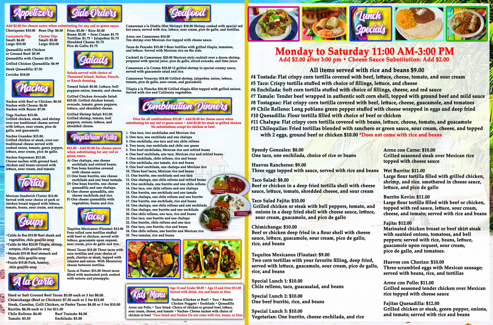 Full Menu